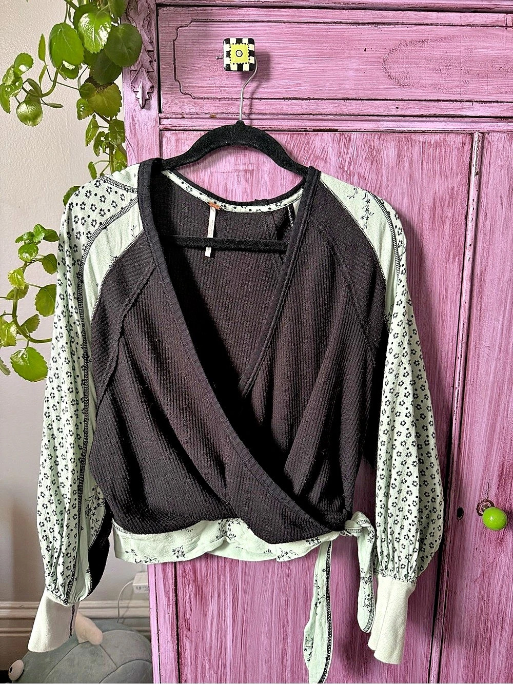 Free People Wrap Blouse - Picture 2 of 4